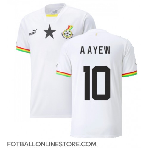 Billige Ghana Andre Ayew #10 Hjemmetrøye VM 2022 Kortermet